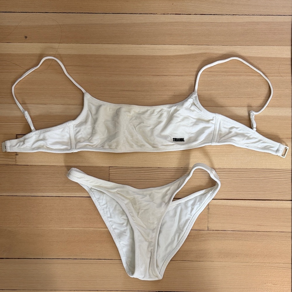 Triangl Swimwear Classic White Bikini